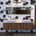 DOUBLE Зеркало с подсветкой для комнаты