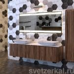 DOUBLE Зеркало со светодиодной подсветкой для ванной комнаты